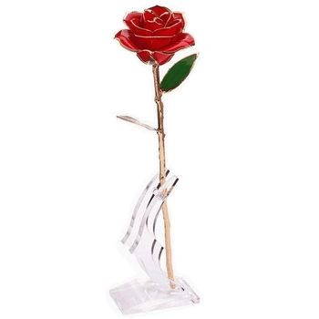 

Single of Flowers Immortal Rose 28 cm Long Mother's Day Gift Immortal Flower Holiday Decoration Immortal Rose