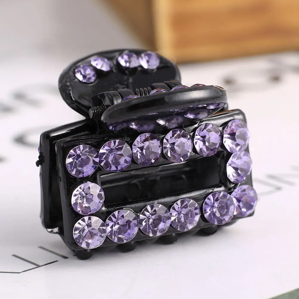 2 шт., модные стразы, Когти для волос, для девушек, заколки для волос, заколки цветы для женщин, аксессуары для волос, заколки, блестящие головные уборы