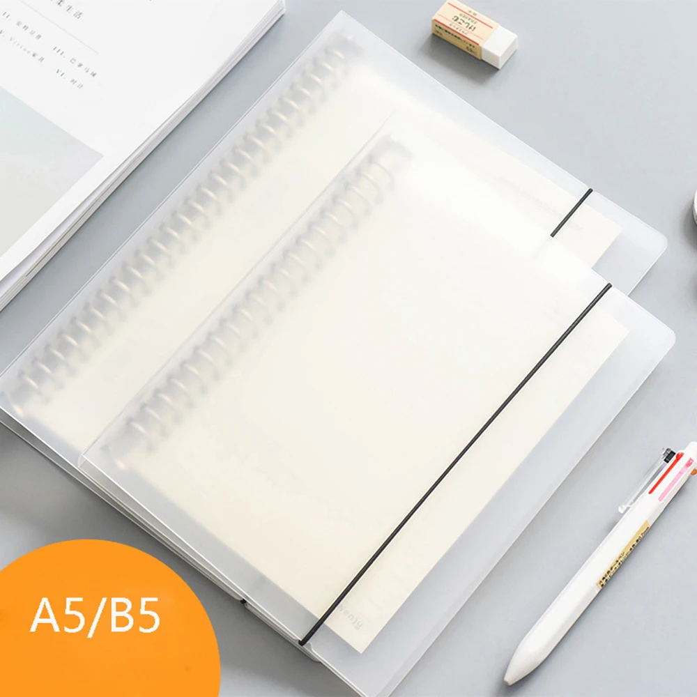 

A5 B5 Notebook Cover Loose-leaf Notebook Refill Filler Paper Inner Page 20/26 Holes Lines Grids Blank Page