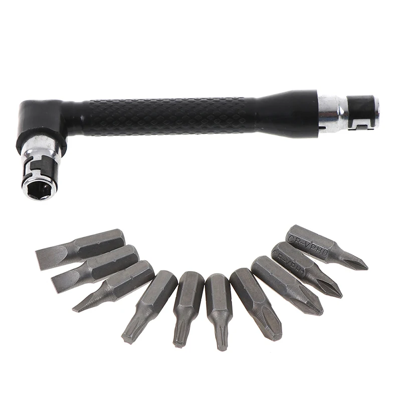 

1/4" 6.35mm Screwdriver Bits Key Utility Tool Dual Head L-shaped Mini Socket Wrench And Screwdriver Bit Drill Set