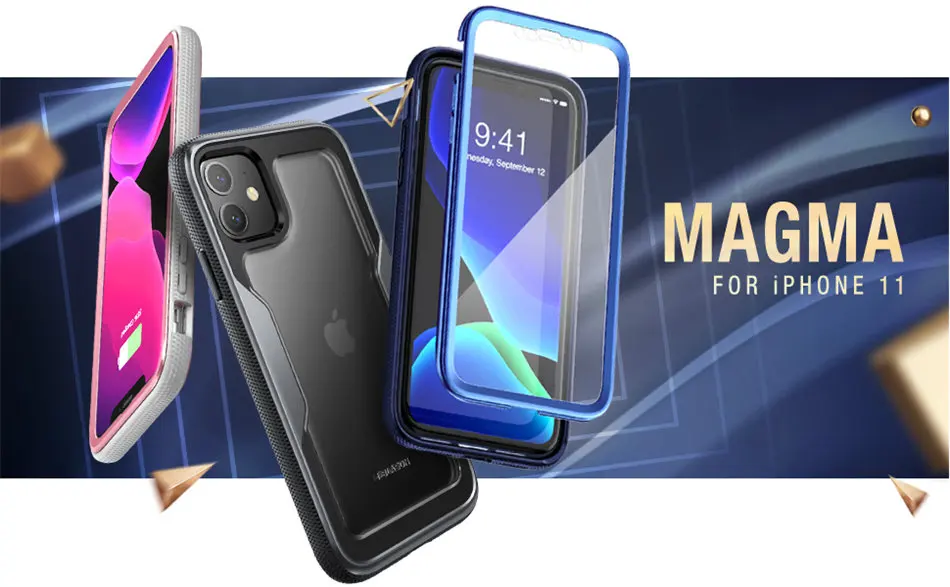 I-BLASON для iPhone 11 6,1 чехол( выпуск) Magma полный корпус бампер сверхмощный защитный чехол со встроенной защитной пленкой