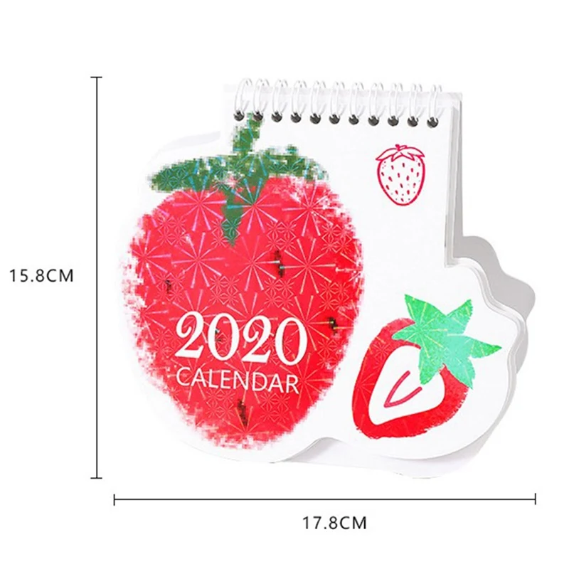 Горячее тиснение клубника авокадо Единорог Настольный календарь Памятка планировщик план сделать список ежедневных заметок настольные календари еженедельные