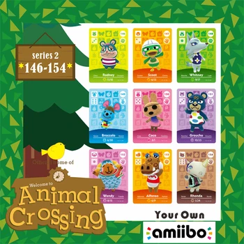 

146-154 Amiibo Amibo Cards Animal Crossing Card Amiibo Card Work For NS Games Switch Stickers Amibo Isabelle Nfc Series 2