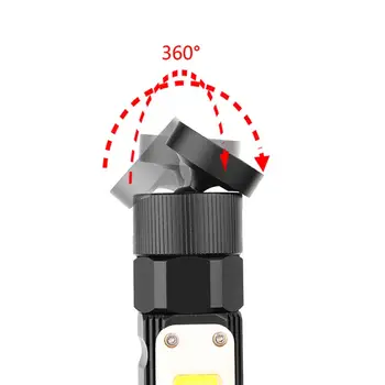 

Outdoor XPG+ COB Red LED 90° Head Rotation Flashlight Work Light 5 Modes Chargeable Flashlight Flashlight