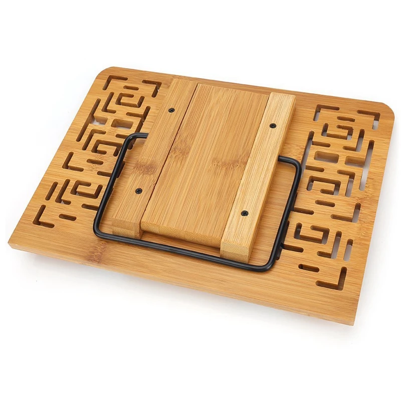 

Hot Sale Foldable Tablet PC textbook/Music Document Stand / Desk Bookrest with Retro Hollow Elegant Pattern