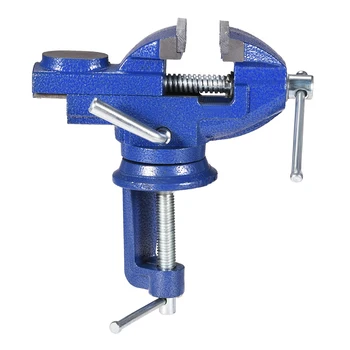 

uxcell Clamp Vise 2-Inch (50mm) Carbon Steel Jaws 360 Degree Swivel Table Bench Vise Clamp-On Vise