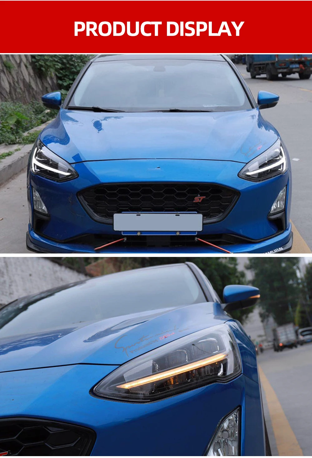 速卖通-42福克斯T形2019款大灯总成 (7)