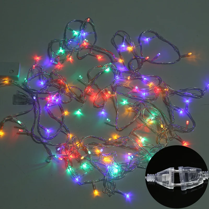 LED Street Garland Christmas Lights Outdoor 10M String Fairy Lights EU US Plug LED Lights Decoration For Wedding New year Party