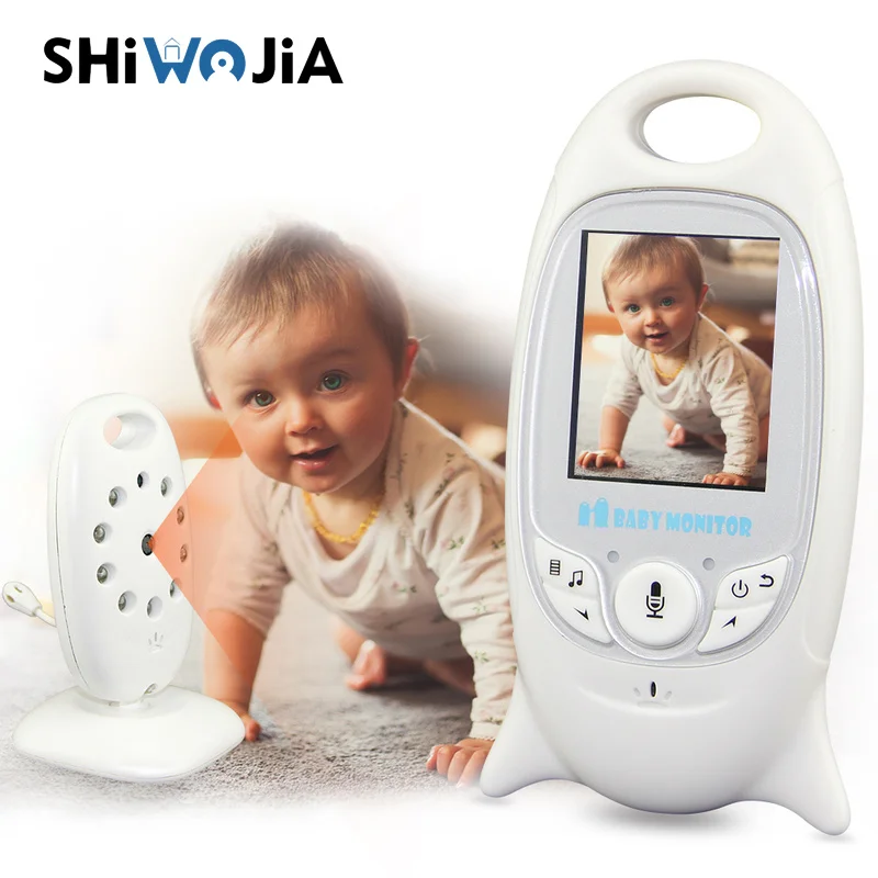 

SHIWOJIA 2 Inch Color Video Wireless Baby Monitor Security Camera Baba Electronic Radio Video Nanny Temperature Babysitter