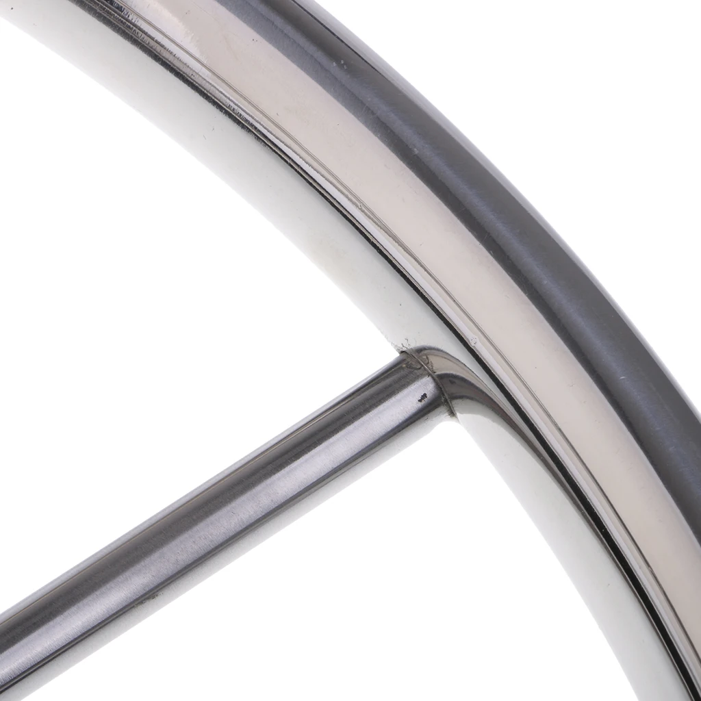 

13-1/2'' 316 S.S Stainless Steel Marine Yacht Pontoon Boats Steering Wheel Accessories - 5 Spokes