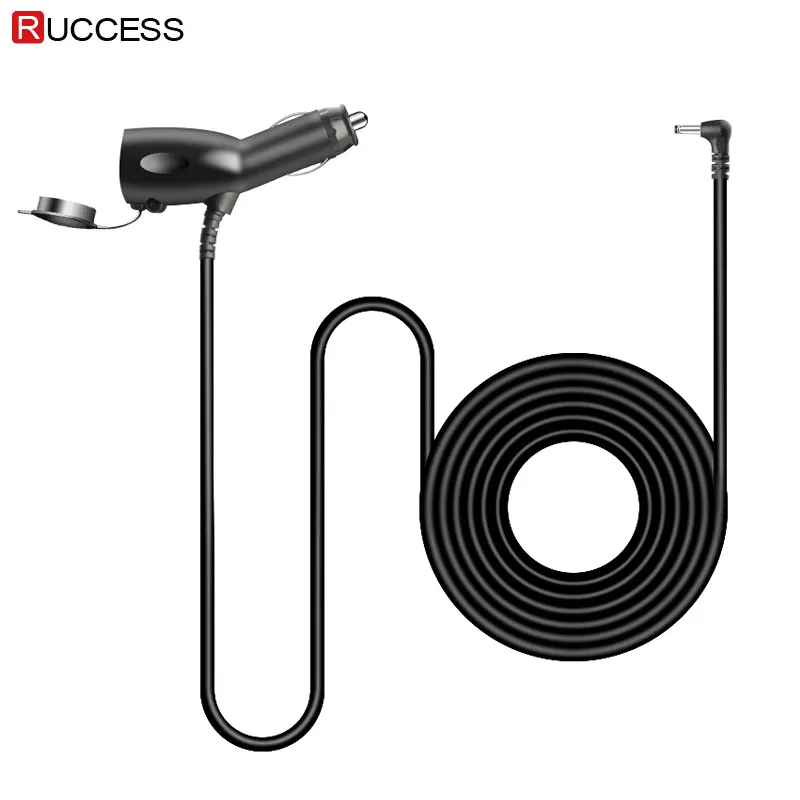 

RUCCESS DC 12V Car Charger Adapter for Car DVR Radar Detector Dual Power Cord Cable Socket to Cigarette Lighter for DVR 3 in 1