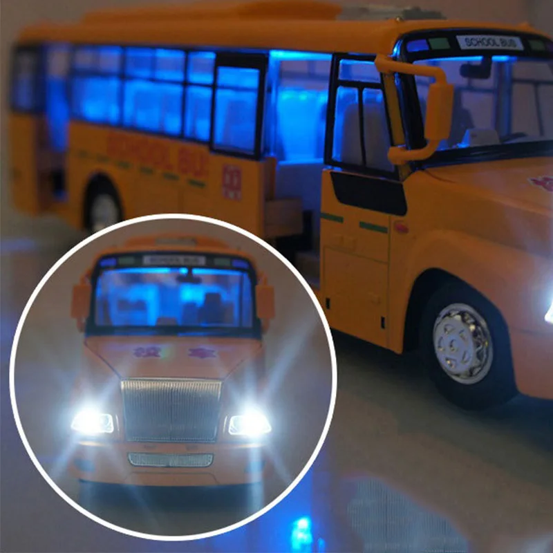 Высокая имитация 1:32 Масштаб школьный автобус модель детский автобус игрушки Металлическая Модель автомобиля детские игрушки коллекция