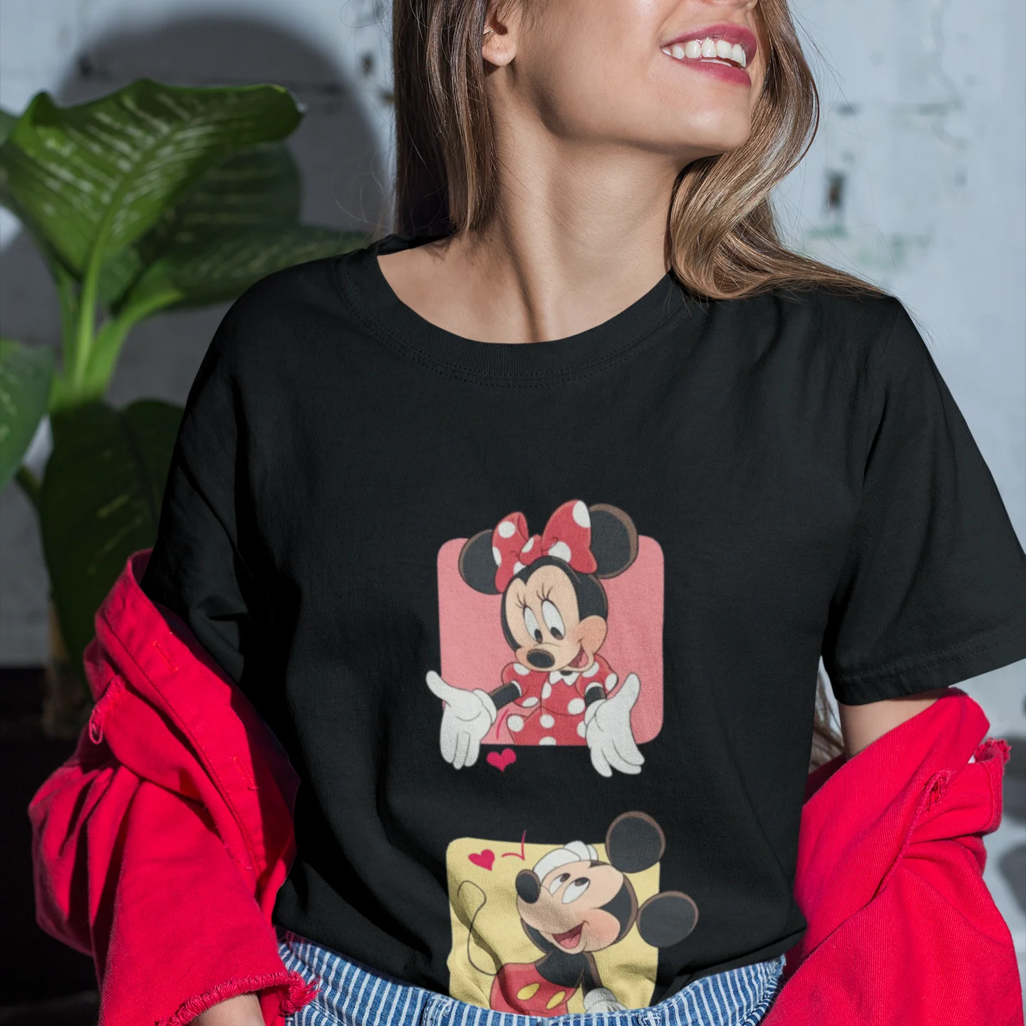 Haut mickey femme Clearance