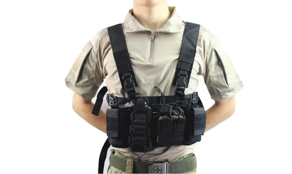 Military equipment tactical Vest Airsoft Paintball Carrier Strike chaleco chest rig Pack Pouch Light Weight Heavy Duty vest