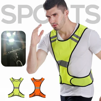 

Reflective Safety Vest High Visibility Safety Breathable Traffic Night Work Security Running Cycling Unisex Reflective Strip