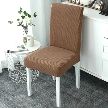 

Thickened Stretch Chair Cover Suitable for Hotel and Restaurant Waterproof and Anti-dirty Chair Cover Fleece Lattice Chair Cover