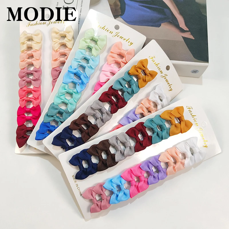 Разноцветные зажимы для волос Modie с бантом набор зажимов отличные аксессуары
