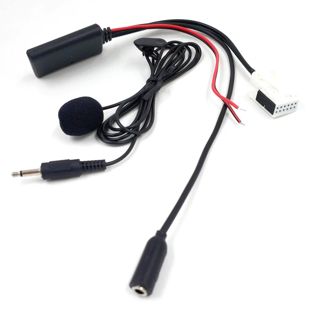 Biurlink Car 12 Pin Aux In Audio Receiver Bluetooth Module Cable