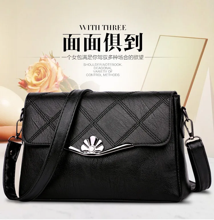 

Package Cover Type WOMEN'S Bag Korean-style Elephant Pattern Shoulder Bag Simple Pearl Decoration Square Sling Bag