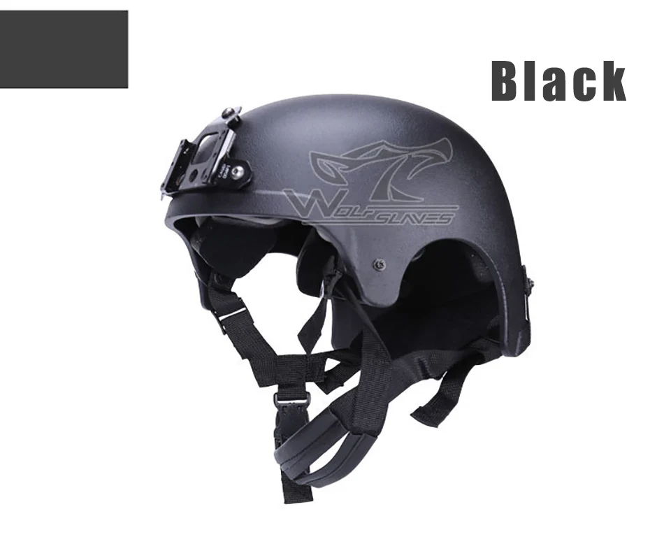 Тактический охотничий открытый защитный механизм USMC MH Тип Быстрый Шлем простые армейские шлемы для велосипеда Велоспорт военный страйкбол шлем для стрельбы - Цвет: Черный