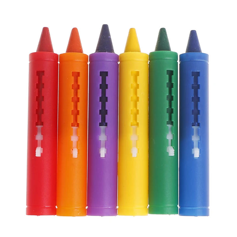 6 uds. De crayones de baño para bebé, Color lavado, pluma de Graffiti de colores creativos para niños, suministros de pintura de dibujo, juguetes de baño para ducha