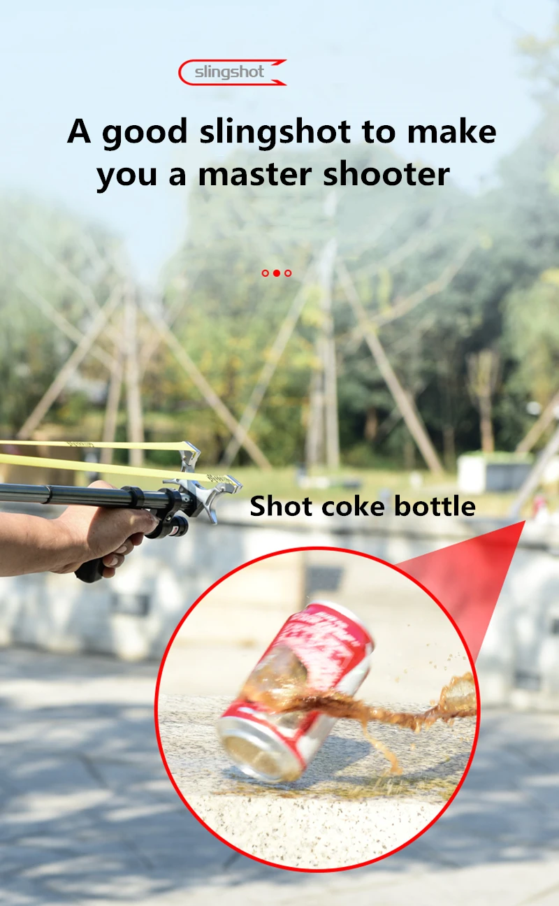 Slingshot catapult with laser