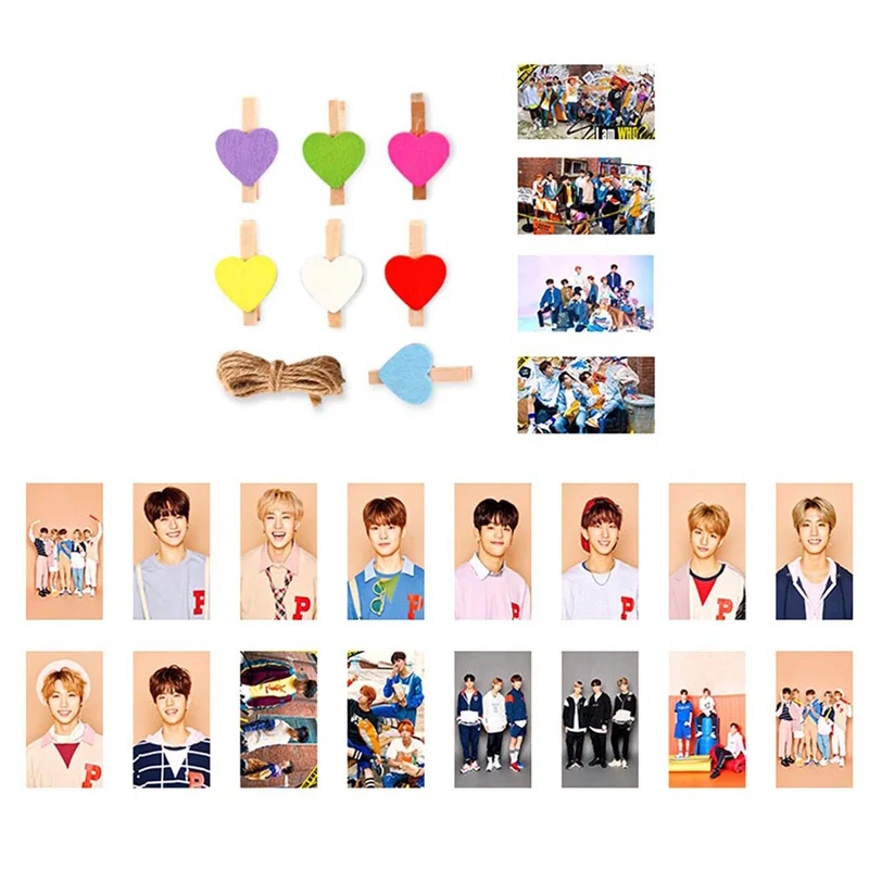 20 шт./компл. модные детские наклейки для фотостудии Sticky Photocard плакат модные вентиляторы подарок