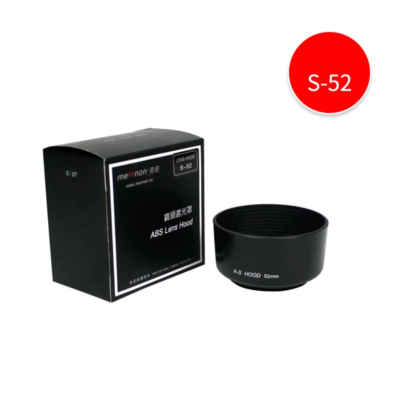 

Menon 52mm Camera Lens Hood 50 1.8 Light Shield Canon Nikon Pentax Camera EF 50 1.8D Fixed Focus Protective Cover