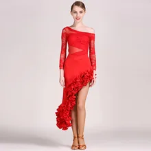 Best Offers feecolor Silk and Nylon Adult long-sleeved Latin dance custom suit for women Best Offers feecolor Silk and Nylon Adult long-sleeved Latin dance custom suit for women