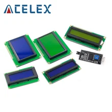 1 adet LCD modülü mavi yeşil ekran IIC/I2C 1602 arduino için 1602 LCD UNO r3 mega2560 LCD1602