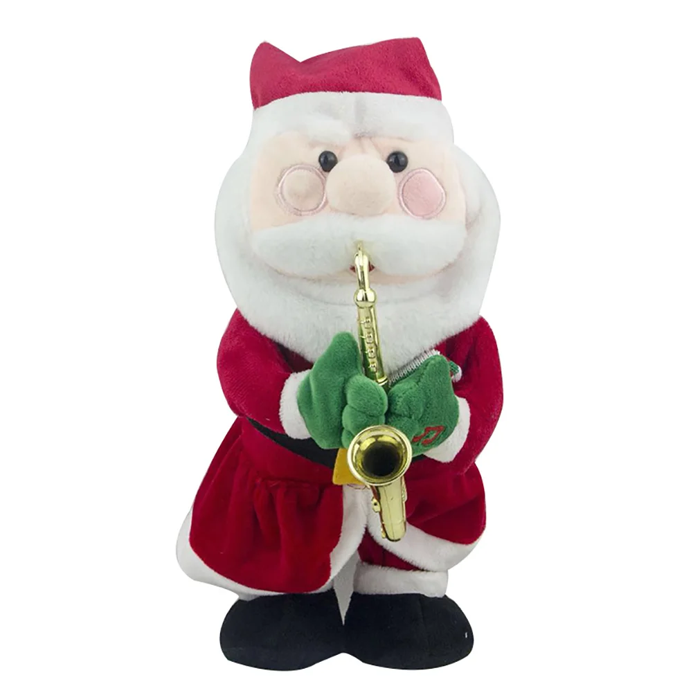

Electric Santa Claus Christmas Hat Music Stuffed Doll Plush Toy Dancing Music Doll Christmas PI669