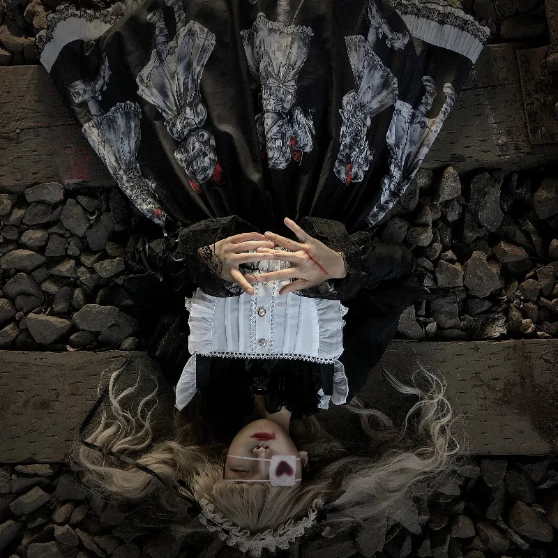 Gothic Lolita Dress Dark Angel Demon Series Halloween Girl