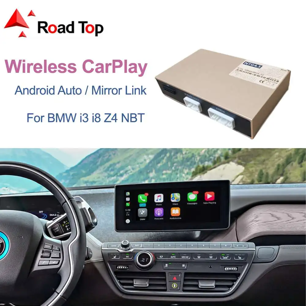 Беспроводной CarPlay для BMW i3 I01 NBT система 2012 2017 Android Mirror Link AirPlay автомобиль