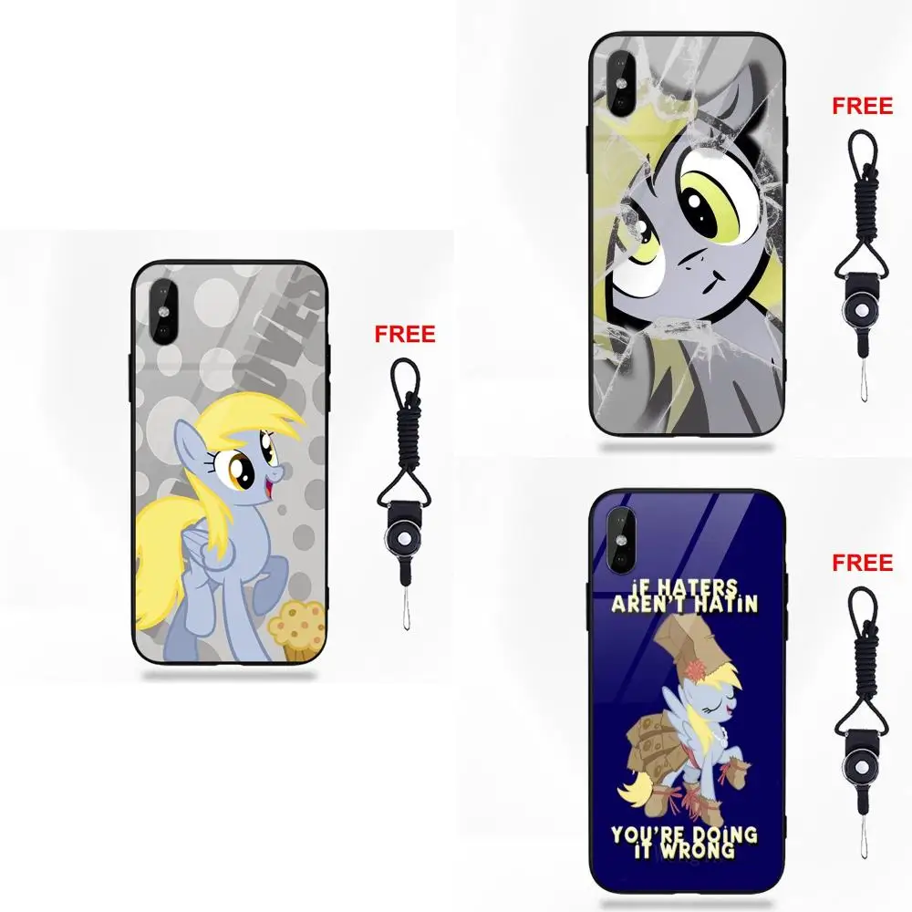 My Little Pony Derpy Hooves для Apple IPhone X XS Max XR 5 5C 5S SE 6 6S 7 8 Plus Мягкий ТПУ чехол + закаленное стекло новое поступление