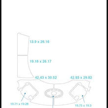 2007 Chaparral 276 SSX плавающий шаг и транцевая площадка лодка EVA Тиковый настил 1/" 6 мм