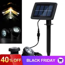 Светодиодный точечный светильник на солнечных батареях, уличный водонепроницаемый ландшафтный светильник, точечный светильник, Лампа безопасности для сада, бассейна, пруда, лужайки