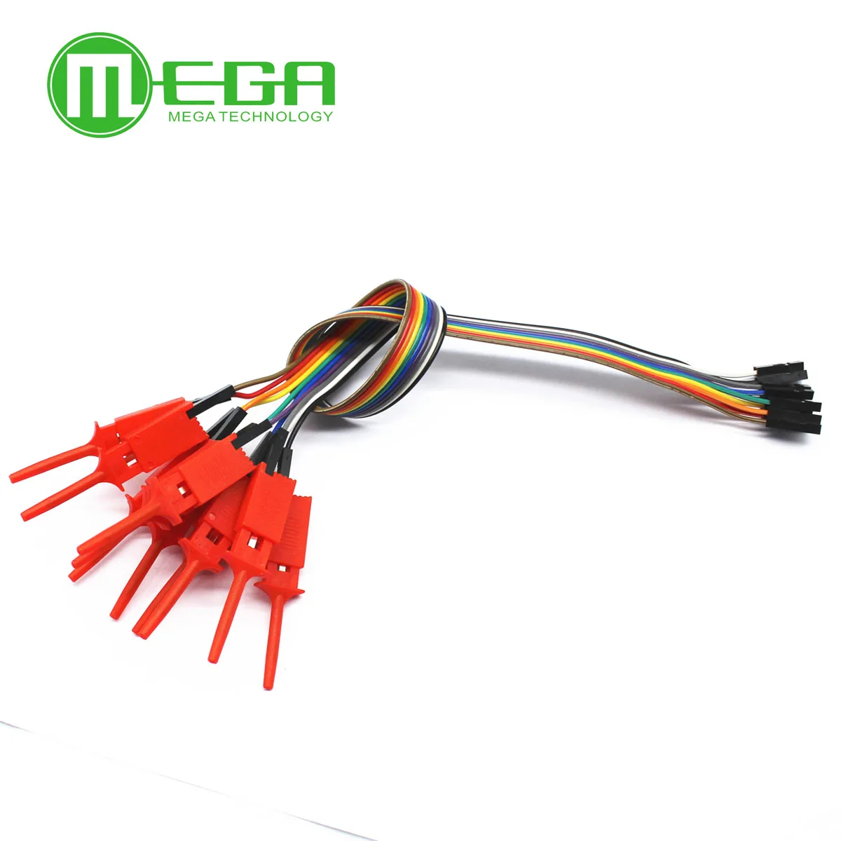 IC Test Clamp 10pin High Efficiency Test Hook Clip Logic Analyzer Cable Gripper Probe Test Clamp Kit For USB 24M 8CH Alligator clip