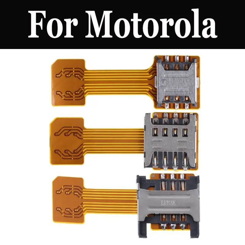 

Double Dual SIM Card Micro SD Adapter For Motorola C C Plus E E Plus G Play G6 G6 Plus M X Z Force Z Play Force Z2 Play Z3