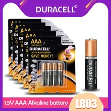 DURACELL – piles alcalines AAA 1.5V, 20 pièces, pour télécommande, lampe de poche, jouet, serrure de porte intelligente, horloge, souris, pile primaire sèche, LR03