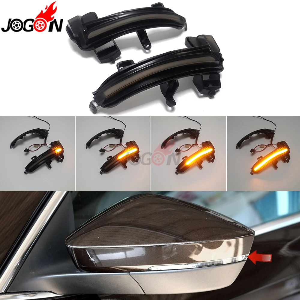 

For Škoda Skoda Superb B8 MK3 III Typ 3V 2016 2017 2018 2019 LED Dynamic Turn Signal Light Side Mirror Indicator Sequential Lamp