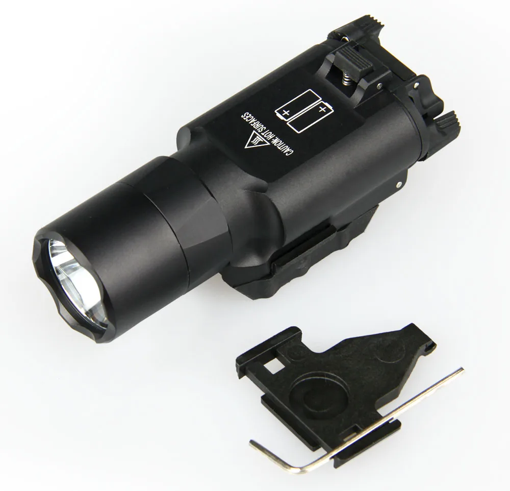 Fábrica de Vender Airsoft com Picatinny Ferroviário para a Caça Tático Ultra Arma Luz Pistola Lanterna Hk15-0040 X300 Led 6 arma luz pistola lanterna airsoft com picatinny