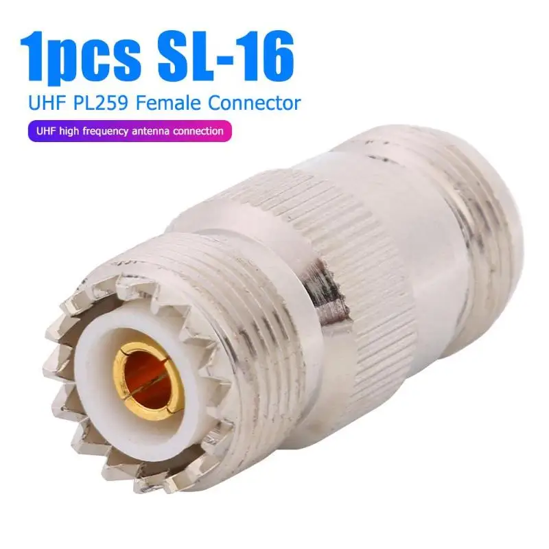 N Female L16 to SL16 UHF PL259 женский Высокочастотный коаксиальный разъем адаптера