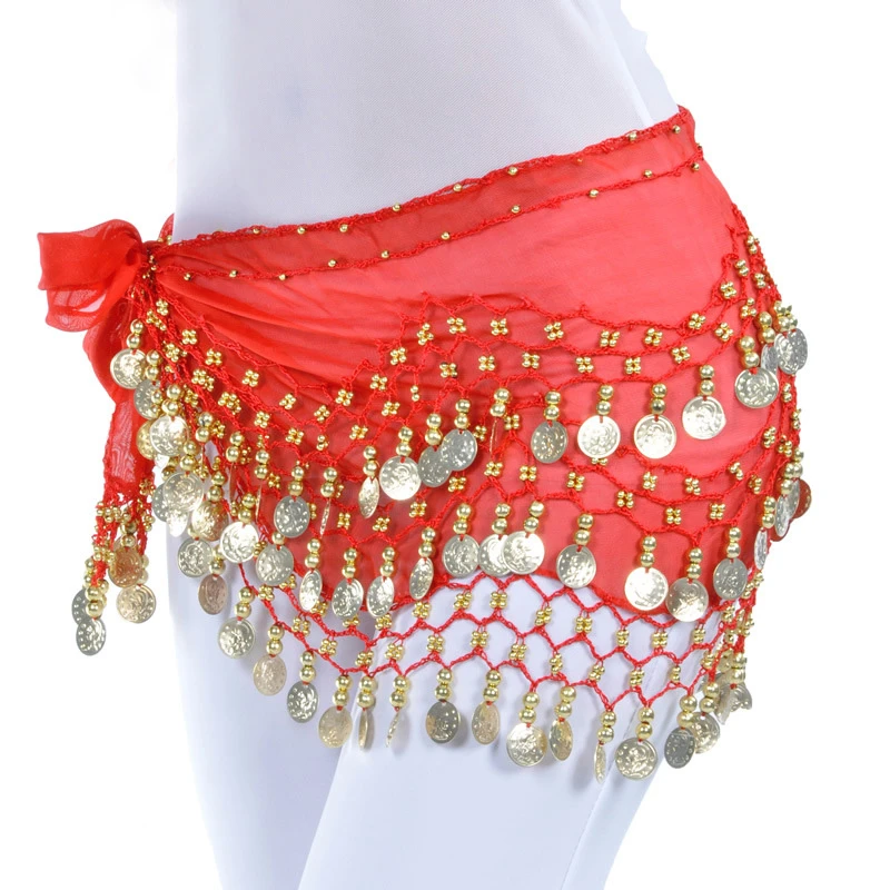 Cinturones de 3 capas para danza del vientre, bufandas baratas para mujer, con monedas|belly dance scarf|coin scarvesbelly dance hip - AliExpress
