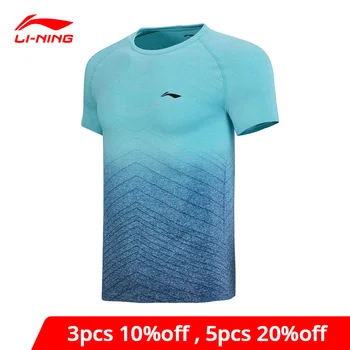 

Li-Ning Men Badminton Jerseys T-Shirts Short Sleeve O-Neck Breathable Comfort LiNing li ning Sports Tee Tops AAYN169 MTS2723