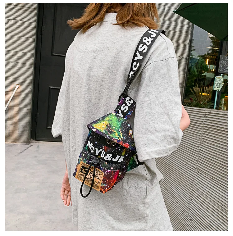 INS Super Fire Грудь пакет студентов Harajuku-хип-хоп сумка honey Disco сумка женская в Корейском стиле хип-хоп сумка через плечо