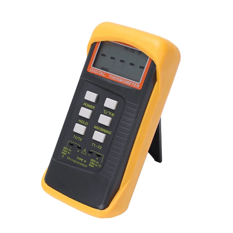SHGO HOT-K-Type Digital Thermometer Two Channels-50 to 1300 ° C 16x7.8x4.2CM
