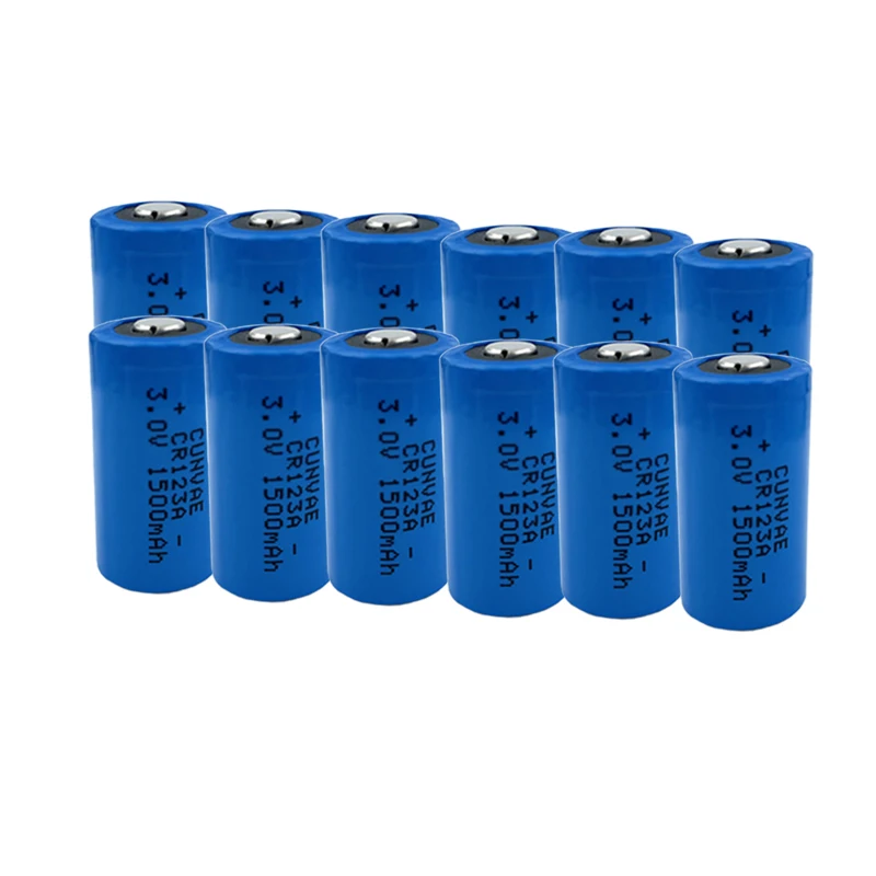 Cr123A 3V Lithium Battery 1500mAh High Performance PTC, 50 OFF