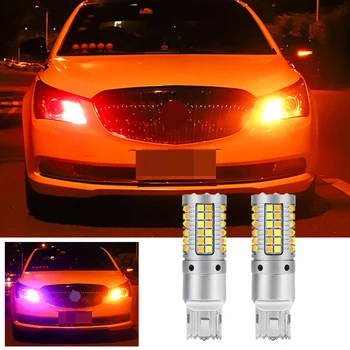 

2pcs Car Turn Signal Lamps WY21W 7440 T20 Canbus Bulbs Car LED Light For Toyota Camry Prado XV50 2014 Daytime Running Lights