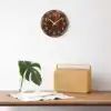 12 Inch Luminous Wall Clock Wood Silent light in dark night Nordic Fashion Wall Clock Non Ticking Clock With Night Light ► Photo 3/6