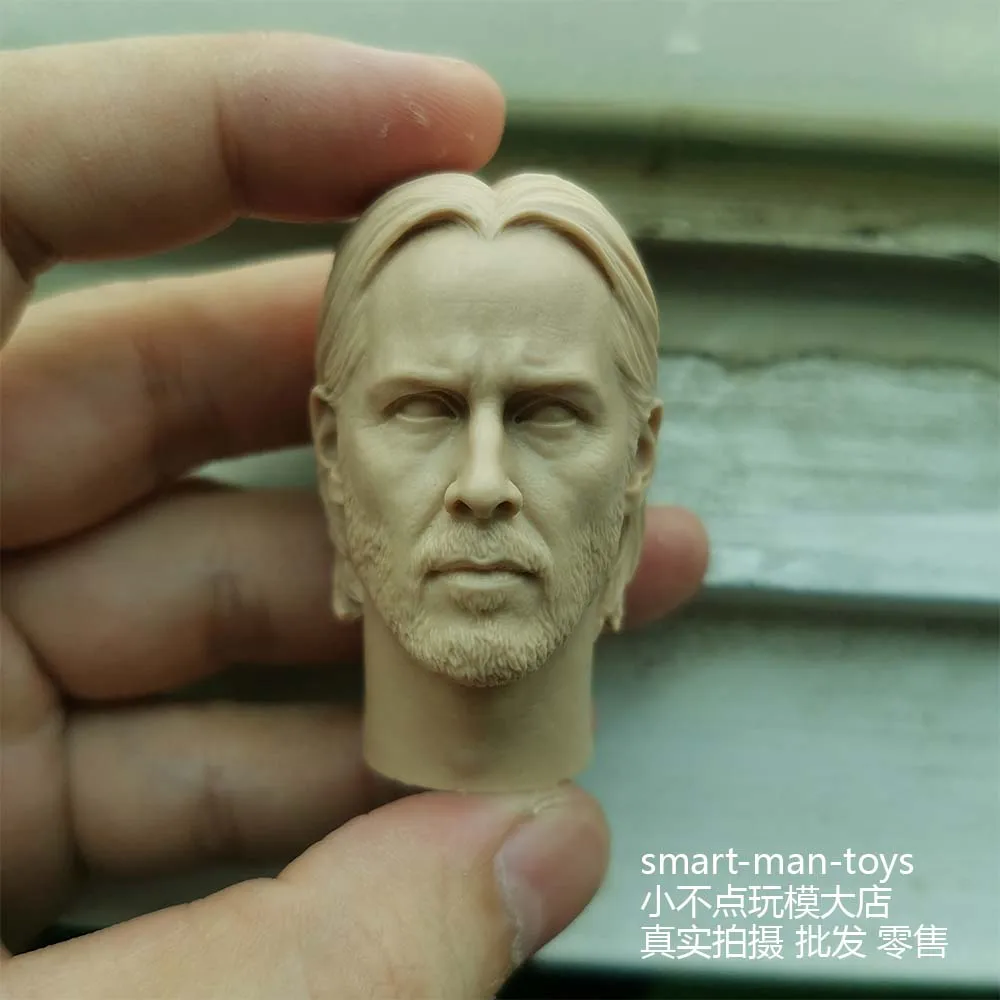 Каркас с головкой из Кеану в масштабе 1/6 Джон фитиль неокрашенный подходит для